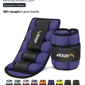 APEXUP 10lbs/Pair Adjustable Ankle Weights